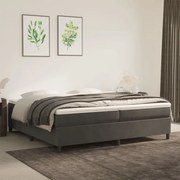 ΠΛΑΙΣΙΟ ΚΡΕΒΑΤΙΟΥ BOXSPRING ΣΚΟΥΡΟ ΓΚΡΙ 200X200 ΕΚ. ΒΕΛΟΥΔΙΝΟ 3121139