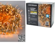 300 LED Εσωτ. & Εξωτ. Χώρου Με 8 Προγράμματα Χρυσό Φως Διάφανο Καλώδιο Μη Επεκτεινόμενο 31V 14m