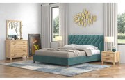 Savvidis Furniture  Σετ Κρεβατοκάμαρας 5τμχ 160x200 N63 Ύφασμα Με Επιλογή Χρώματος /Μελί Μελαμίνη BEST-8080256