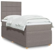 ΚΡΕΒΑΤΙ BOXSPRING ΜΕ ΣΤΡΩΜΑ TAUPE 90X200 ΕΚ. ΥΦΑΣΜΑΤΙΝΟ 3294243