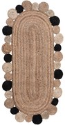 Χαλί Διαδρόμου (60x130) Silk Fashion 1734 Black