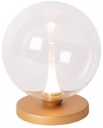 Φωτιστικό Επιτραπέζιο Lucide 13594-04-60 GISELA Διάφανο (Transparent)|Μαύρο Ματ (Black Mat) 2700 K