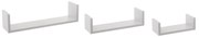 Ράφια Τοίχου (Σετ 3τμχ) F-V Edge White 138955B