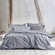 Κουβερλί Lovetta (Σετ 2τμχ) Grey Ρυθμός Ημίδιπλο 160x240cm 100% Cotton