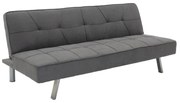 3 seater Sofa-bed Travis with fabric in dark grey color 175x83x74cm 175x83x74 εκ.