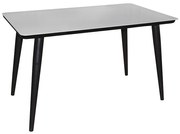 Τραπέζι UNION Μαύρο/Λευκό Μέταλλο/Γυαλί 130x80x75cm