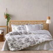 Κουβερλί Toile 22 Grey-Ecru Kentia King Size 270x270cm 100% Βαμβακοσατέν