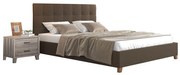 Κρεβάτι OPHELIA Καφέ, 150x200 εκ., χωρίς Μπαούλο