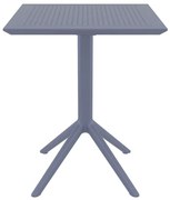 SIESTA SKY DARK GREY 60Χ60X74εκ. ΤΡΑΠΕΖΙ ΠΤΥΣ/ΝΟ ΠΟΛ/ΝΙΟΥ 60X60X74εκ.20.0282