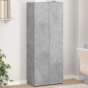 vidaXL Αρχειοθήκη Γκρι Σκυρ. 60x32x153 εκ. Επεξεργασμένο Ξύλο