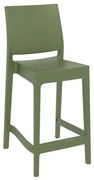 Σκαμπό Mπαρ 65cm Μάγια Olive Green Siesta 20.0390