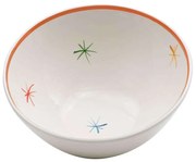 Σαλατιέρα Asterisco AST0700 Φ25cm Orange-Multi Zafferano Medium Κεραμικό