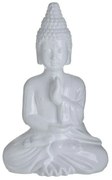 Διακοσμητικός Βούδας 3-70-327-0127 20x12x32cm White Inart Ceramic