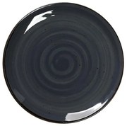 Terra Grey Πιάτο Ρηχό Κεραμικό Γκρι με Διάμετρο 26.5cm