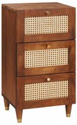 vidaXL Πλαϊνό γραφείο με συρτάρι Καφέ 40 x 33.5 x 75 εκ