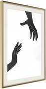 Αφίσα - Language of Gestures II - 40x60 - Χρυσό - Με πασπαρτού