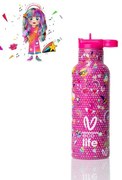 Ecolife Θερμός – Μπουκάλι X Vasiliki 500ml Rainbow 33-BO-2325