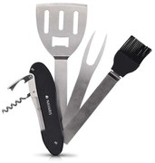 Πολυεργαλείο Bbq 5 Σε 1 46478.01 Silver-Black Navaris Ανοξείδωτο Ατσάλι