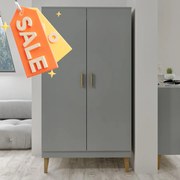 Ντουλάπα Kubi Γκρι - Bazaar