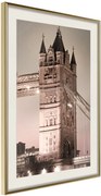 Αφίσα - Symbol of London - 40x60 - Χρυσό - Με πασπαρτού