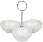 Ορντεβιέρα 3 Θέσεων 03.15504 20x16cm White Porcelain