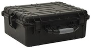 vidaXL Θήκη Πτήσης Φορητή Μαύρη 55 x 43 x 21 εκ. από Πολυπροπυλένιο