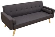 Καναπές-Κρεβάτι Rony 40.0082 179x80x75/161x94x38cm Grey-Brown