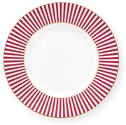 ΠΙΑΤΑΚΙ ΣΥΝΟΔΕΥΤΙΚΟΥ Δ12cm PIP STUDIO - ROYAL STRIPES DARK PINK