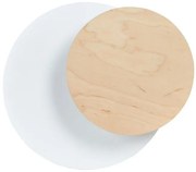 Απλίκα Φωτιστικό Τοίχου 1xG9 Ατσάλι και Ξύλο CIRCLE Made in Poland Emibig-970/1-Λευκό 970/1