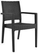 Καρέκλα - Πολυθρόνα KAGANU C5134.01 Σκούρη Γκρί Πολυπροπυλενίου Βαρέως τύπου 57x55,5x89 εκ. 57x55.5x89 εκ.