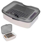 Sidirela Δοχείο Τροφίμων &amp; Τρίφτης - Food save &amp; Grater E-2158