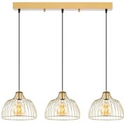 Φωτιστικό Οροφής - Ράγα Kozan 942FLG1476 101x28x126cm 3xE27 40W Gold Opviq