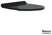 Bianco Ceramica Aida Κάλυμμα Λεκάνης βακελίτη Slim soft close Black Matt