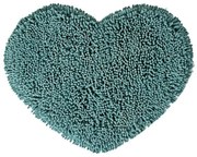 Πατάκι Μπάνιου Cuore 07 Mint Kentia 50X60 50x60cm Βαμβάκι-Chenille