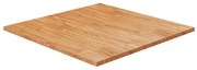 vidaXL Επιφάνεια Τραπεζιού Τετράγωνη Αν. Καφέ 80x80x2,5 εκ. Ξύλο Δρυς