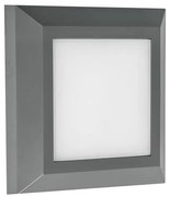 Απλίκα Επιτοίχια Slim IP65 L12,5x12,5x2,7cm Led 3w 3 CCT Dimming 255lm 220-240V Σκούρο Γκρι ABS+Plastic Eurolamp Pro 145-52087