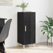 vidaXL Πλαϊνό γραφείο Μαύρη δρυς 34,5 x 34 x 90 εκ. Επεξεργασμένο ξύλο