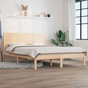 Σκελετός Κρεβατιού Χωρίς Στρώμα 160x200 εκ Μασίφ Ξύλο Πεύκου 3104163