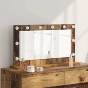 vidaXL Καθρέφτης Vanity  Παλιό ξύλο Ξύλο, Γυαλί 80 x 45 x 18 εκ.