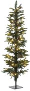 Χριστουγεννιάτικο Δέντρο Pre-Lit Snow Pencil Με Λαμπάκια 74494 Φ45x150cm (566tips) Green
