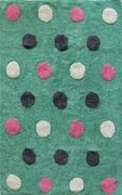 ΧΑΛΙ ΠΑΙΔΙΚΟ BAMBINI DOTS MINT-MULTI - 130cm-Στρογγυλό