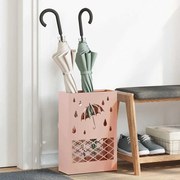 vidaXL Σχέδιο &amp; βάση αποθήκευσης Ροζ 28 x 12 x 41 εκ Ατσάλι