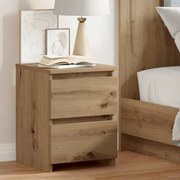 vidaXL Κομοδίνο Αρτισιανή Δρυς 30x30x40 εκ. από Επεξεργασμένο Ξύλο