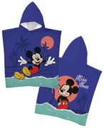 Παιδικό Πόντσο Microfiber Mickey - 55 x 110 cm - Μπλε - Borea