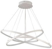 Φωτιστικό Οροφής 77-8133 Led 80-60-40cm Morelli White Mat Homelighting Aluminum,Acrylic