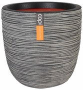 Capi Γλάστρα Οβάλ Nature Rib Ανθρακί 43 x 41 εκ. KOFZ933