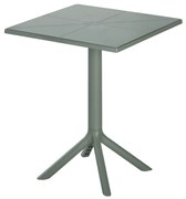 ΤΡΑΠΕΖΙ ΠΟΛΥΠΡΟΠΥΛΕΝΙΟΥ ΤΕΤΡΑΓΩΝΟ TERRIN HM6125.15 DARK OLIVE 60,5x60,5x76,5Υεκ.