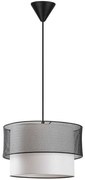 Φωτιστικό Οροφής Cake 390FLH1815 30x65cm E27 40W White-Black Opviq