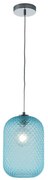 Φωτιστικό Οροφής Ashford I-ASHFORD-S20 BLU 1xE27 Φ20cm 150cm Aqua Luce Ambiente Design Γυαλί