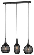 Φωτιστικό Κρεμαστό Trio Lighting SORAYA 365400332 Μαύρο Ματ (Black Mat)